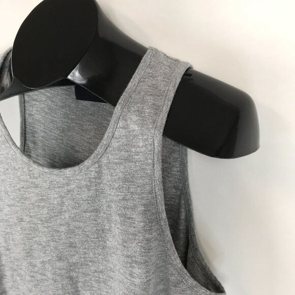 KITH Active Longline Tank Top Women’s Large Gray Sleeveless Stretch Knit Gym - Picture 4 of 10